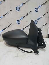 Volkswagen Polo 6R 2009-2014 Drivers Os Wing Mirror Plain Black Manual